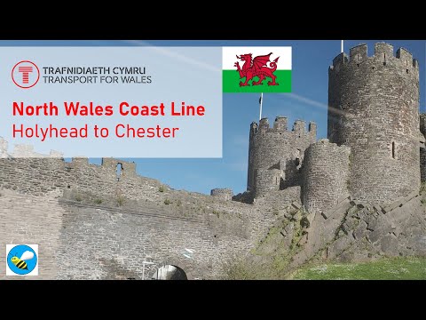 4K TfW North Wales Coast Line || Holyhead to Chester || Scenic train ride