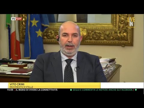 Vito Crimi ospite a SkyTg24 LIVE IN - 06/12/2020