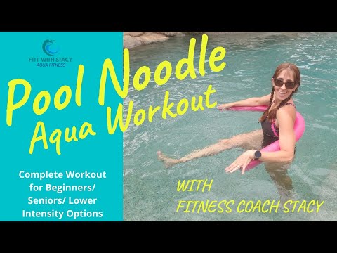 💦 Learn How to Exercise in Your Pool with Just a Noodle!  Coaching Beginner/ Senior - 1 hour