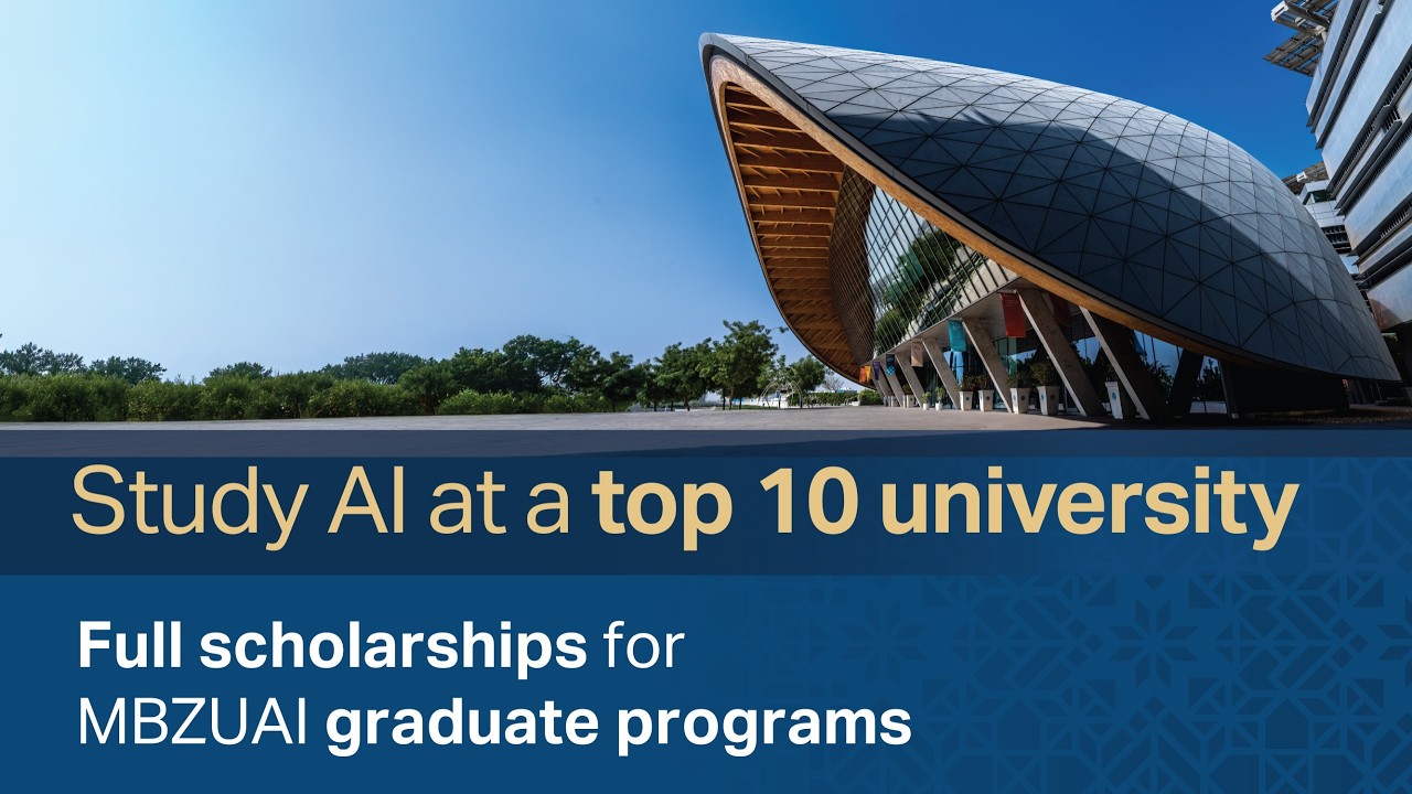 Study AI at a top 10 university | Full scholarships for MBZUAI graduate programs