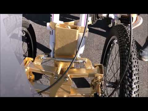 A Tricycle-Front suspension tilting tricycle for scooter, E-bike - 3 WHEEL BIKE