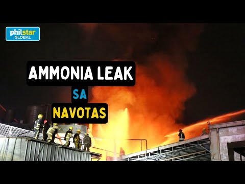 Ammonia leak nagdulot ng sunog sa Navotas