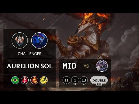 Aurelion Sol Mid vs Kassadin - BR Challenger Patch 9.17