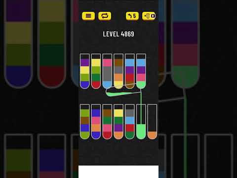 water sort puzzle level 4869