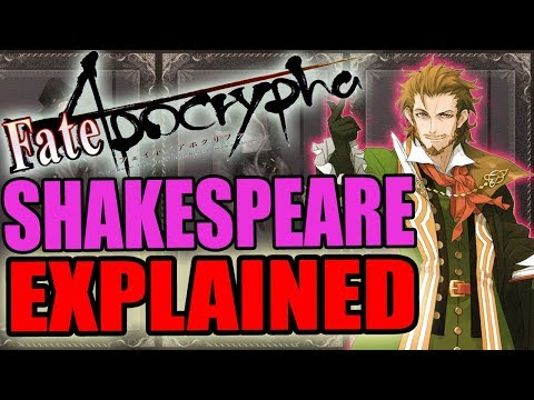Caster of Red: SHAKESPEARE Explained - Fate Apocrypha | Past & Abilites / Noble Phantasm