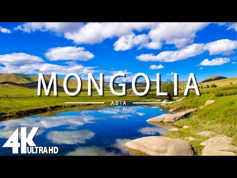 FLYING OVER MONGOLIA (4K UHD) - Relaxing Music Along With Beautiful Nature Videos - 4K Video UltraHD