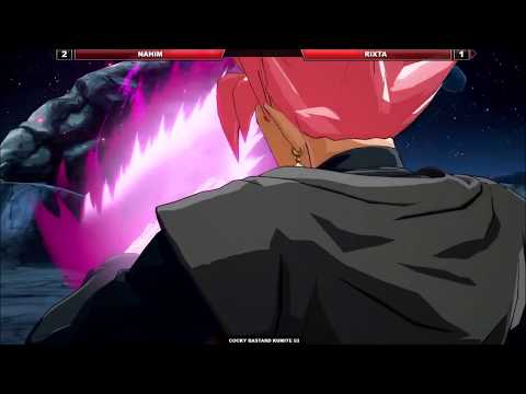 -DBFZ-  Nahim (AGohan-Hit-GokuBlack) Vs Rixta (Piccolo-GTGoku-SSJGoku) Cocky Bastard Kumite 53