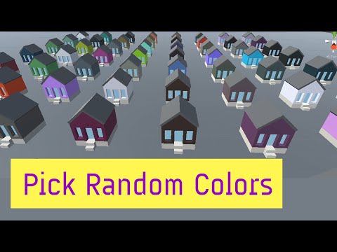 Random Colors And Materials In Unity (Procedural Generation Basics Tutorial)