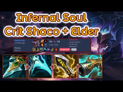 Prowlers Crit Shaco + Infernal Soul - D3 Ranked [League of Legends] Full Gameplay - Infernal Shaco