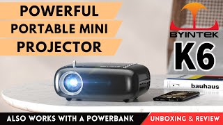 NEW Byintek K6 Portable Projector 2003  🌟  UNBOXING REVIEW
