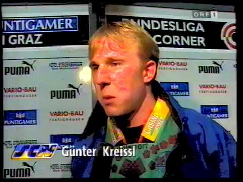 Günther Kreissl 1997 in der Gruabn bei Sturm Graz