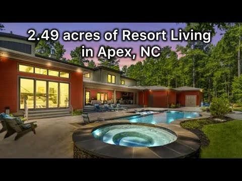 2,8 Millionen Dollar teures Anwesen in Apex mit privatem Treppenaufgang zur Eigentümersuite | Poo...