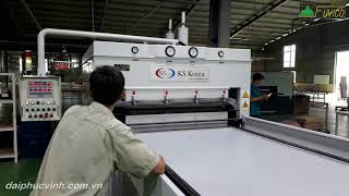 MÁY ÉP HÚT PHỦ MÀNG PVC TRÀN CẠNH