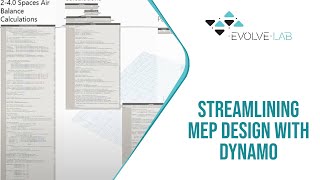 Streamlining MEP Design with Dynamo