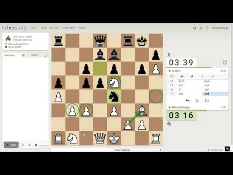 My opponent dominated this Chess game 95% of the time but I managed to win somehow! Watch this game!