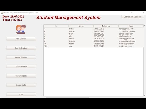 Student Management System with MySQL using Python (Part - 4)