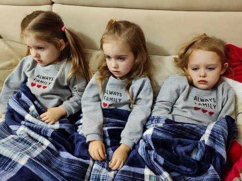 Chore trojaczki - poranna rutyna | Sick triplets - morning routine