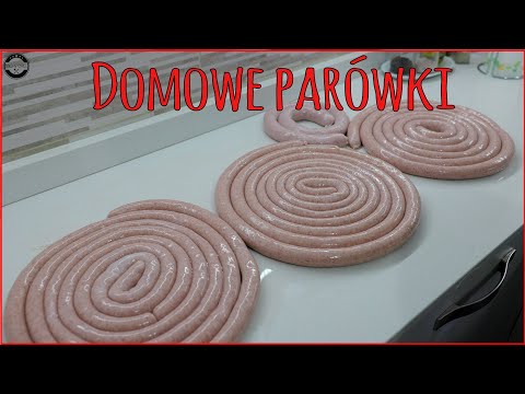 Homemade ham sausages