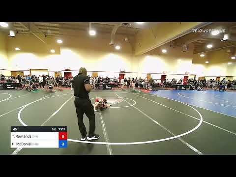 45 Lbs Rr Rnd 1 - Tommy Rowlands, Ohio Vs Henry Scott McDoniel, Threestyle Wrestling Of Oklahoma 0