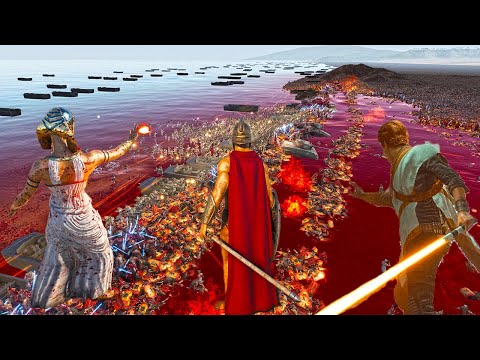 can heroes army save the old island from 5 million spartan , Persian and roman general ! UEBS 2