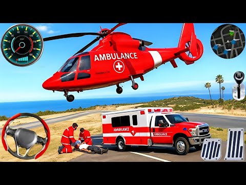 Ambulance City Rescue Simulator - 911 US Emergency Ambulance Driving 3D : Android Gameplay