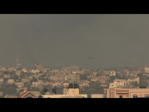 Israeli helicopter lands east of the city of Khan Yunis | AFP