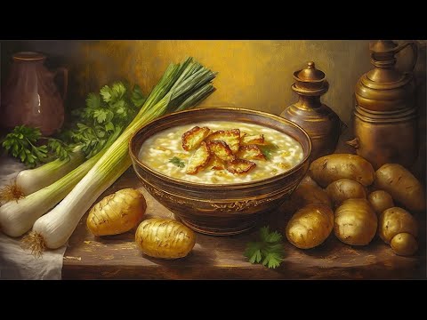 Ration Recipes: Leek & Potato Soup With Gorgeous Crispy Potato Skins | WW2 | Frugal Living