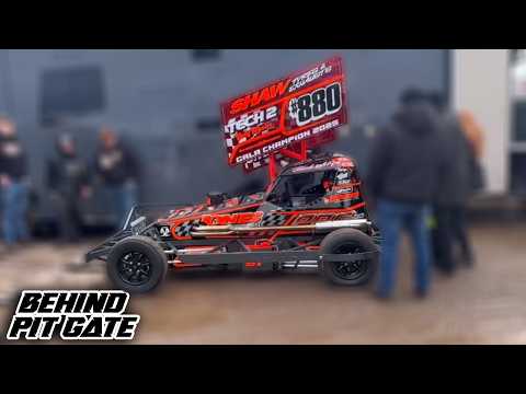 Behind Pit Gate - BriSCA F2 Stock Cars (Kings Lynn - 2026 Season Opener 28/02/26)