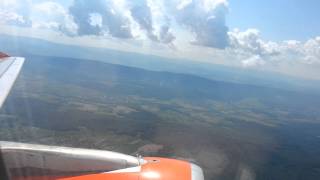 preview picture of video 'EasyJet A319 Basel Takeoff (Wingview), 2014-07-25, BSL to AGP.'