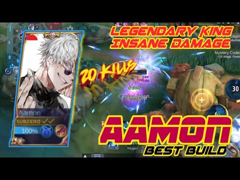Full damage aamon is a killing machine ~ mlbb | Aamon Gameplay | aamon best build and emblem 2022 √