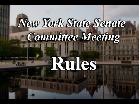 Senate Standing Committee on Rules - 01/09/17
