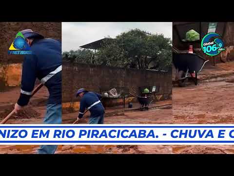 CHUVA E GRANIZO EM RIO PIRACICABA.