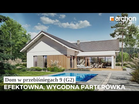 Dom w przebiśniegach 9 (G2) – Efektowna, wygodna parterówka I ARCHON+ Projekty Domów