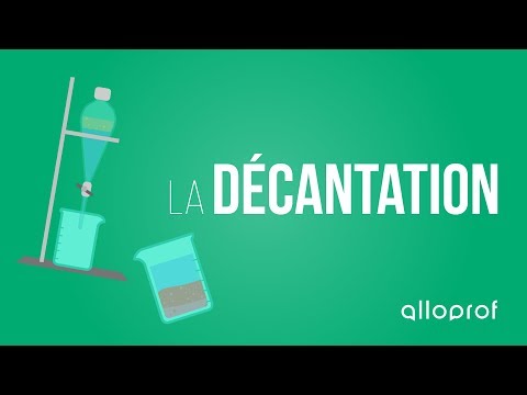 La décantation | Sciences | Alloprof