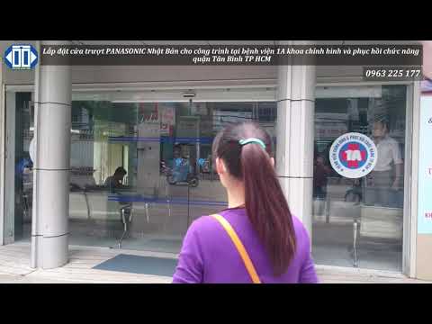 Lắp đặt cửa trượt tự động PANASONIC Nhật Bản d&ograve;ng PS tại Bệnh viện 1A T&acirc;n B&igrave;nh