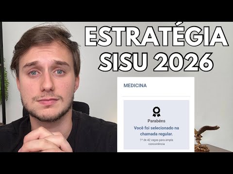 SISU 2026: NOTAS DE CORTE E ESTRATÉGIA PRA PASSAR COM NOTA ABAIXO DO CORTE