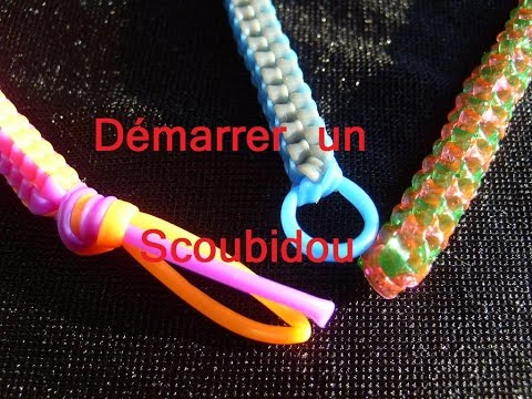 Starting, beginning a scoubidou. 3 fundamental methods.