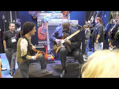 Sekou Bunch - Carvin Booth  NAMM 2012
