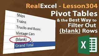 Real Excel Skills - 304 - Removing blank Rows in Pivot Tables