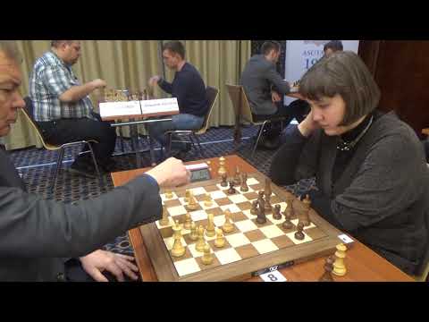 GM Margeir Pétursson - WFM   Sinitsina Anastassia, English opening, Rapid chess, PART I
