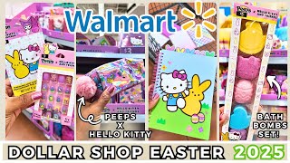 OMG 🥰 Walmart DOLLAR SHOP 2025 EASTER Decor | Peeps x Hello Kitty | SHOP WITH ME | Shopping VLOG