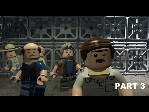 LEGO Jurassic World Walkthrough Part 3 - Breeding Facility (Jurassic Park 3 Storyline)
