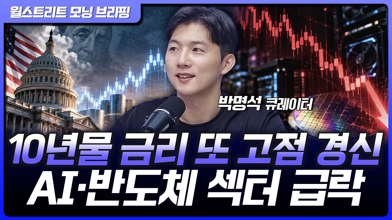 미국 10년물 국채 금리 또 고점 경신...메타, SKHY 등 AI 반도체 섹터 급락 [월가 뉴스레터]