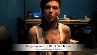 Andy Black (Biersack) of Black Veil Brides Talks About Self Harm
