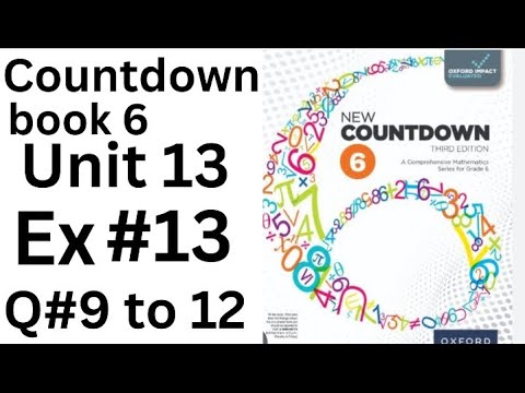 Oxford Countdown Book 6 - Ex 13  Q# 9 to  12 step by Step  Solution @ytacademy198