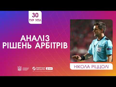  30 ТУР УПЛ. НІКОЛА РІЦЦОЛІ АНАЛІЗУЄ РІШЕННЯ АРБІТРІВ