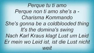 Falco - Charisma Kommando Lyrics