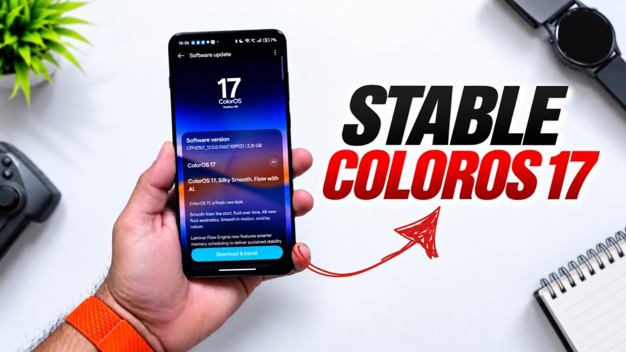 Official ColorOS 17 Stable Update Is Here🔥 Performance, Battery & New Features