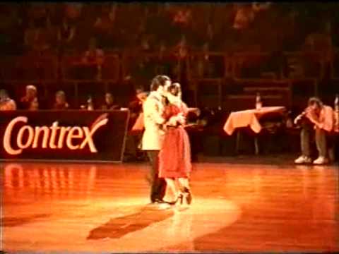  Pablo Veron  and  Teresa Cunha  are  dancing  to  the  tango  "  Amurado  "