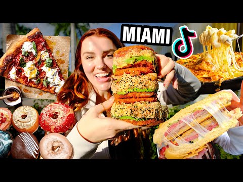 Only Eating Tiktok Viral Food in Miami!